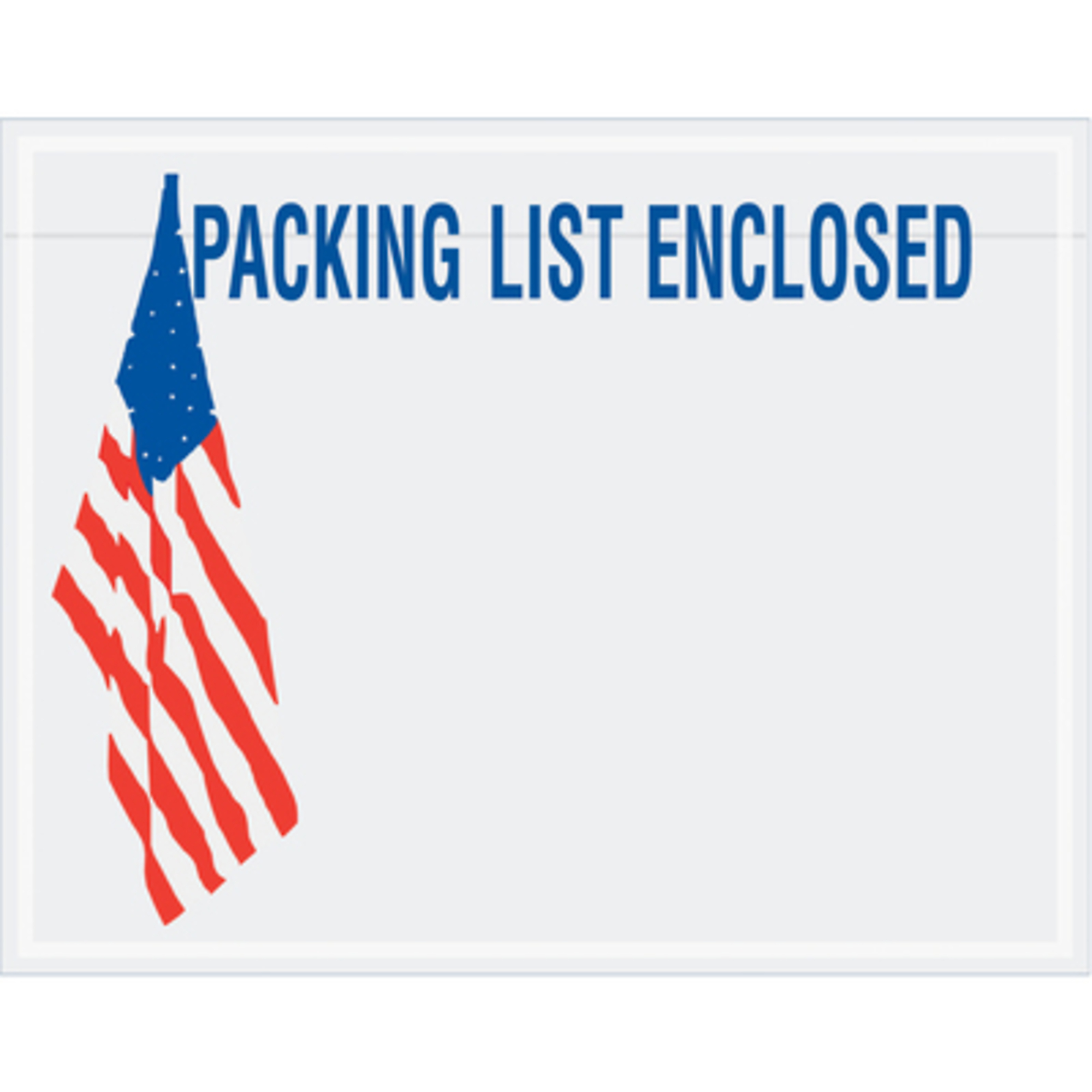 Stock Packaging U.S.A. Flag Envelopes — 7in. x 5.5in., 1000 Pcs, Model# PL468